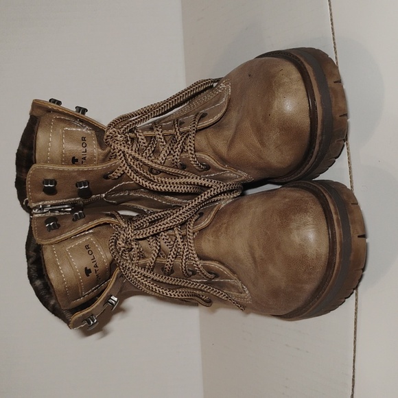 Tom Tailor Size: 8 US, 39 EU Brown Winter Boot - Picture 3 of 9